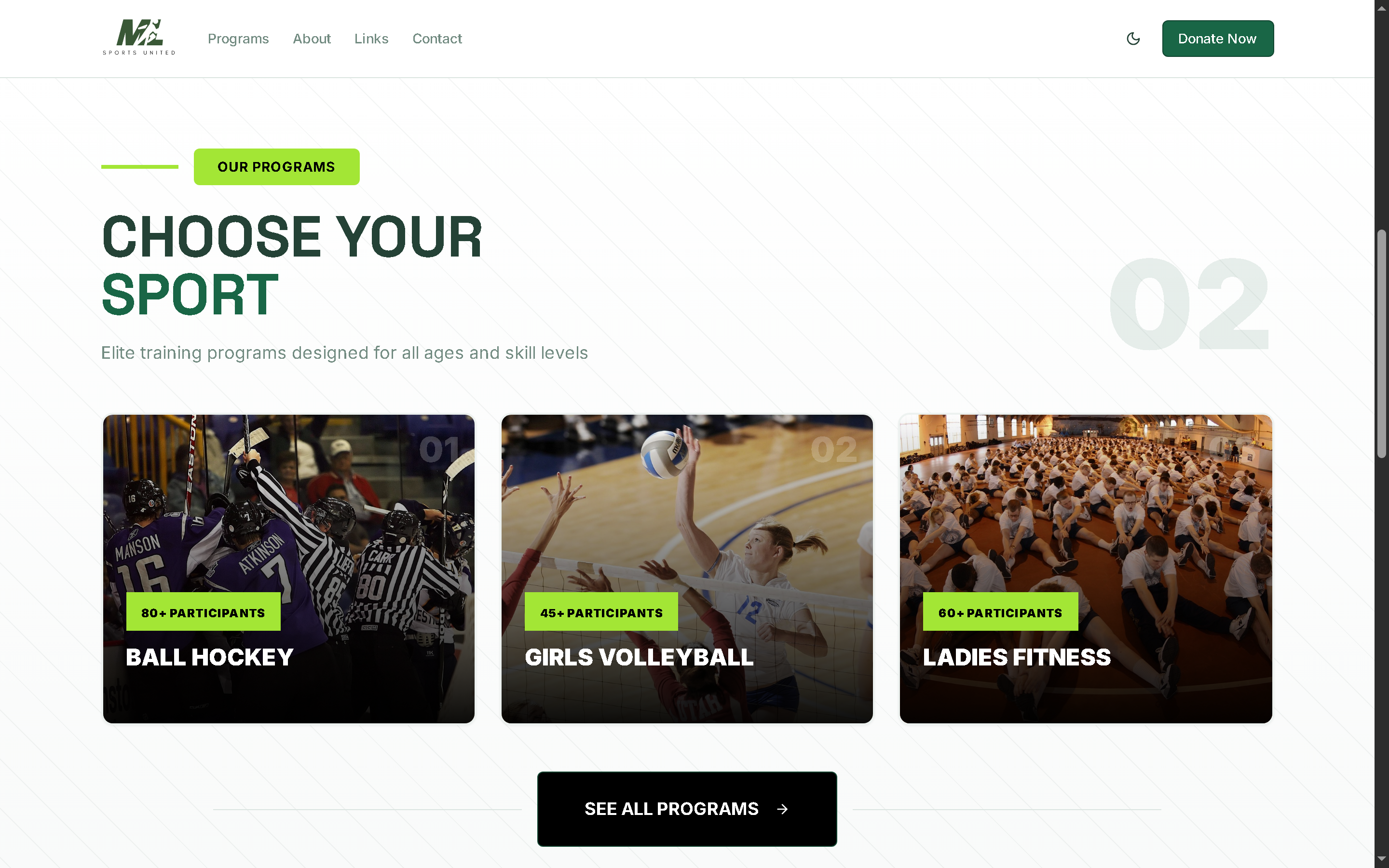 Building a Registration Engine for a Growing Community Sports Charity - Project Screenshot 2 for Markham Lawrence Sports United (MLSU)