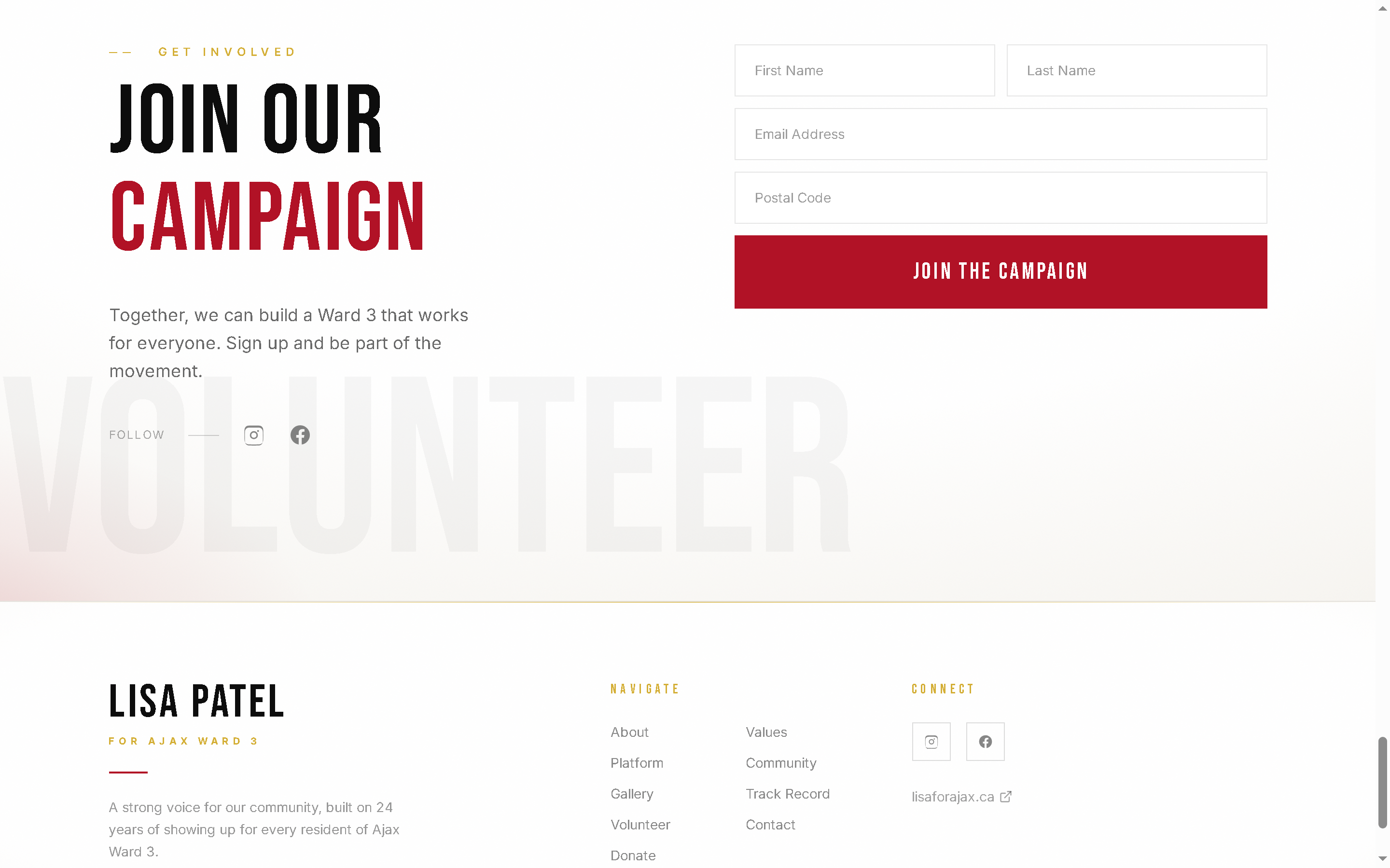Building a Community-Focused Digital Campaign for Lisa Patel - Project Screenshot 8 for Lisa Patel for Ajax Ward 3