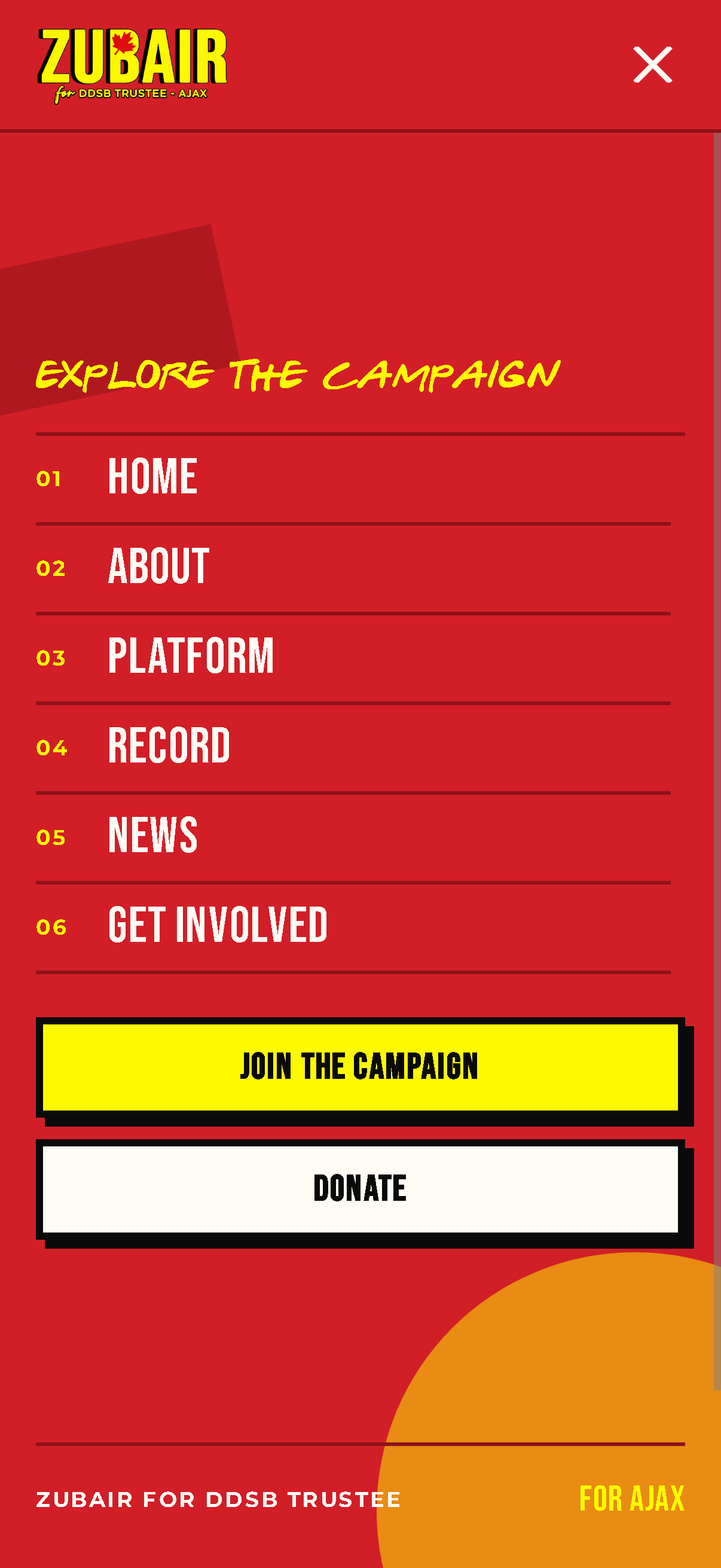 Building a Digital Campaign Platform for Zubair Hussain - Project Screenshot 15 for Zubair for DDSB Trustee Campaign