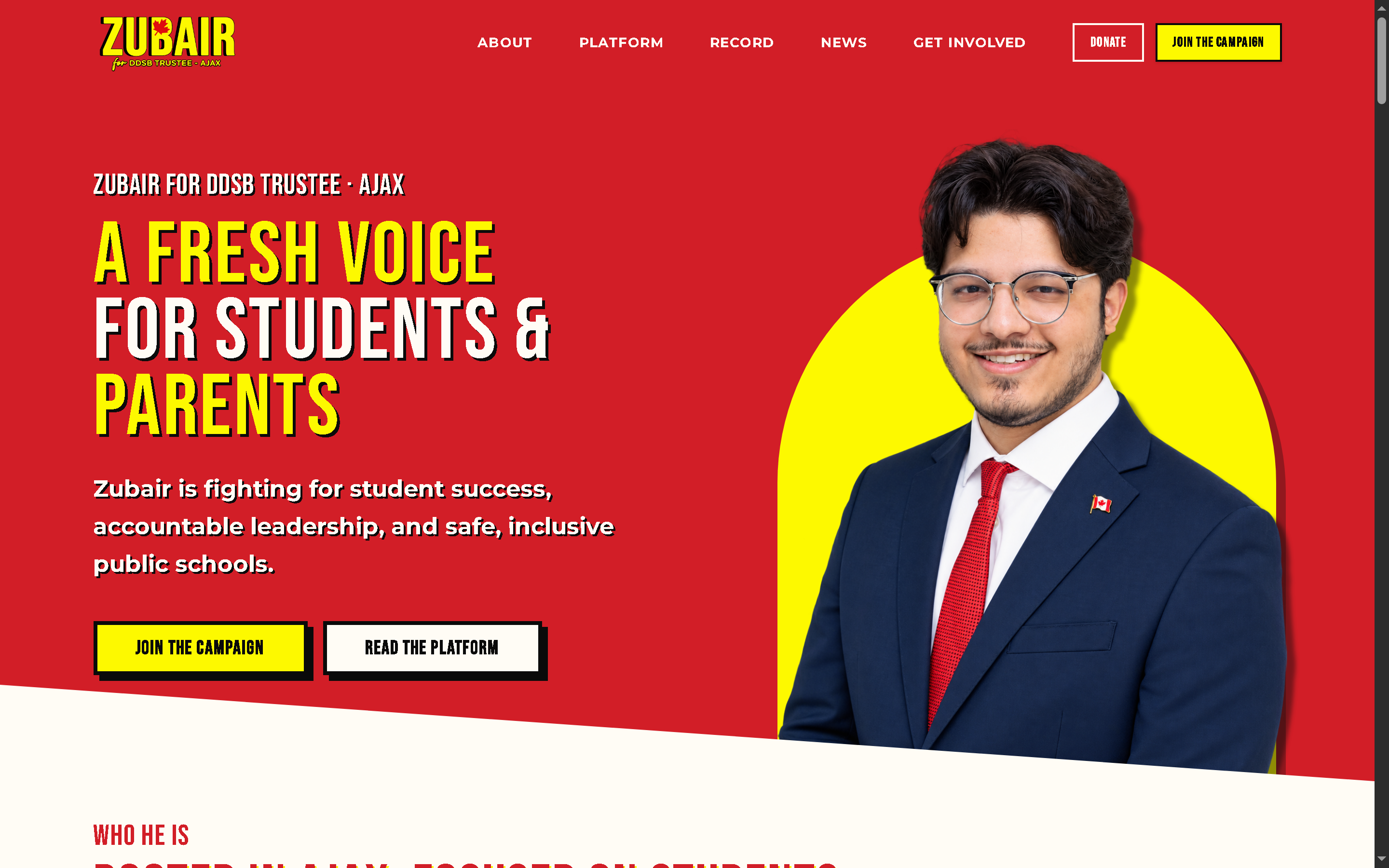 Building a Digital Campaign Platform for Zubair Hussain