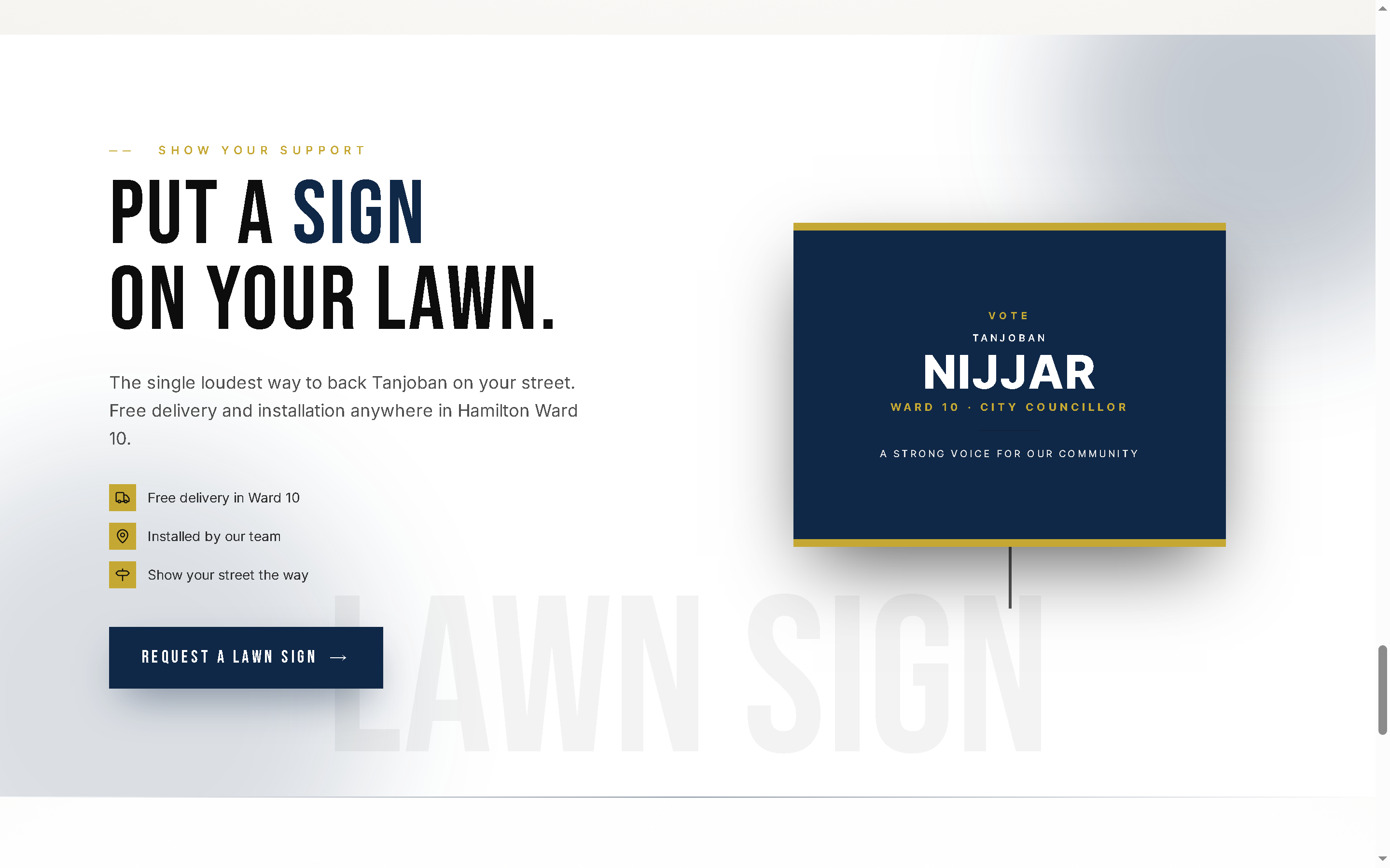Building a High-Performance Digital Campaign for Hamilton Ward 10 - Project Screenshot 4 for Tanjoban Nijjar Campaign