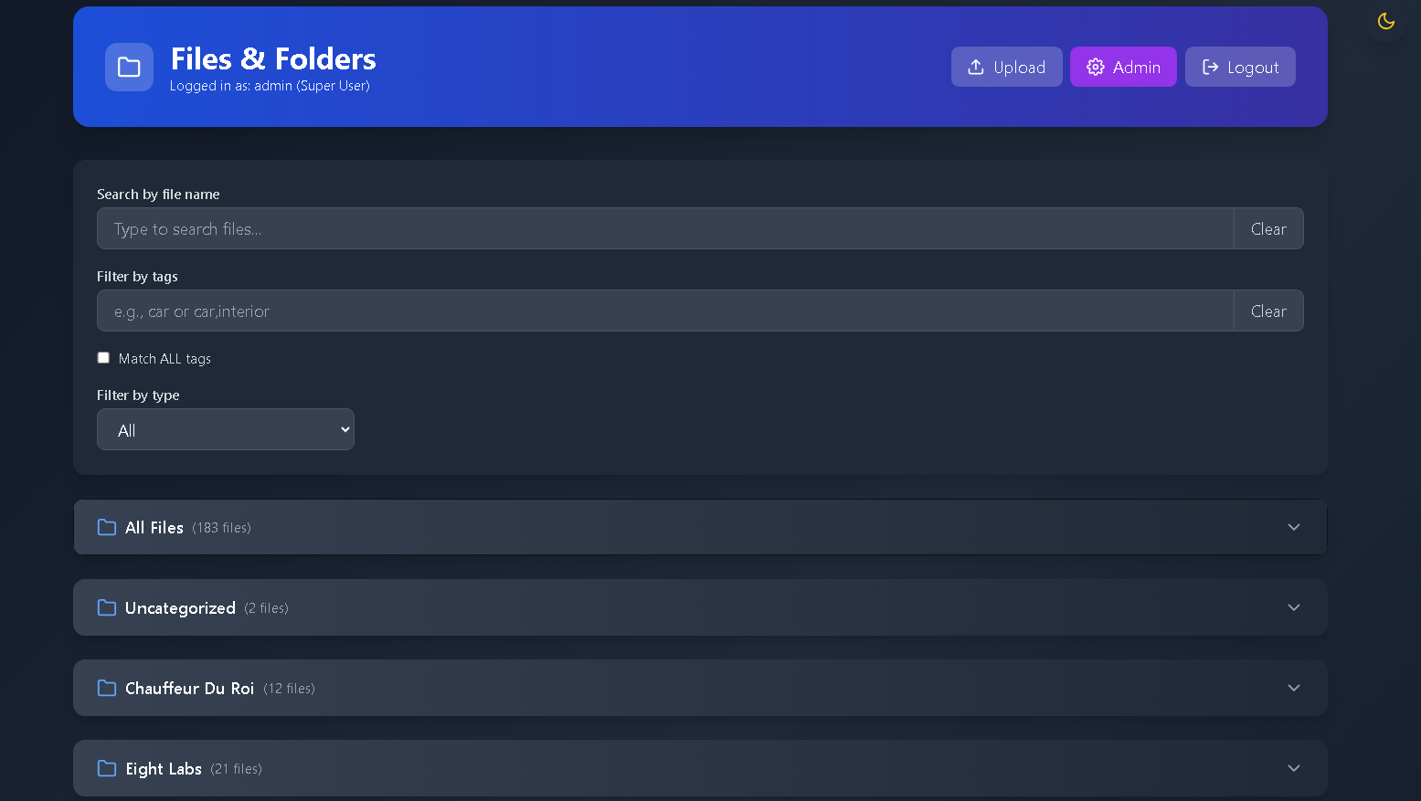 CDN File Management Platform - Project Screenshot 4 for Eightlabs