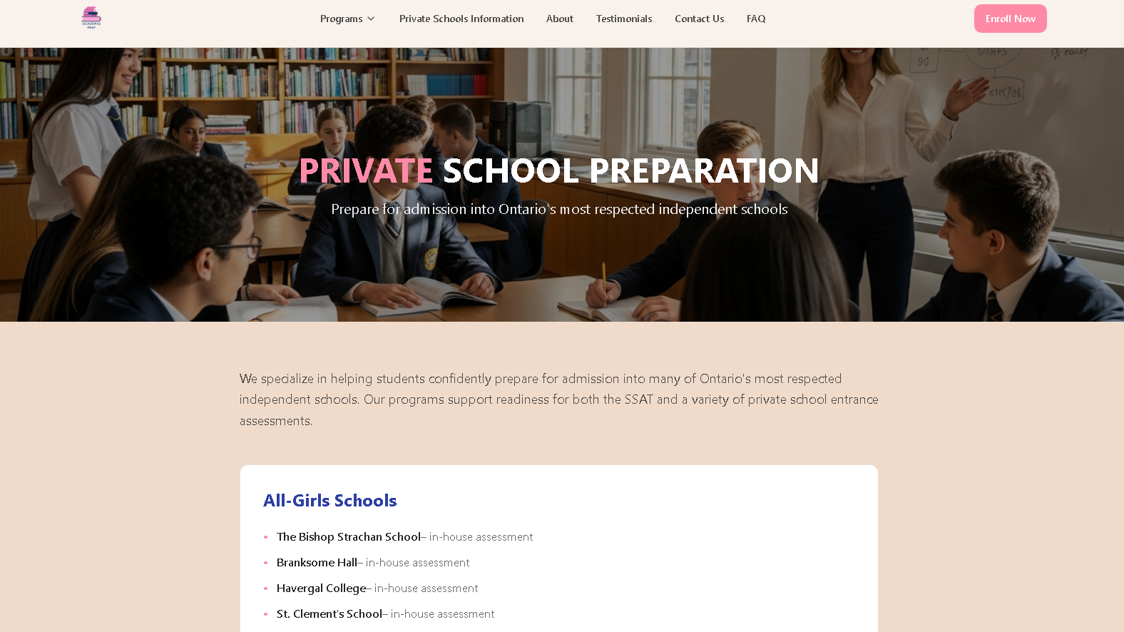 AcademIQ Tutoring Website - Project Screenshot 3 for AcademIQ Prep
