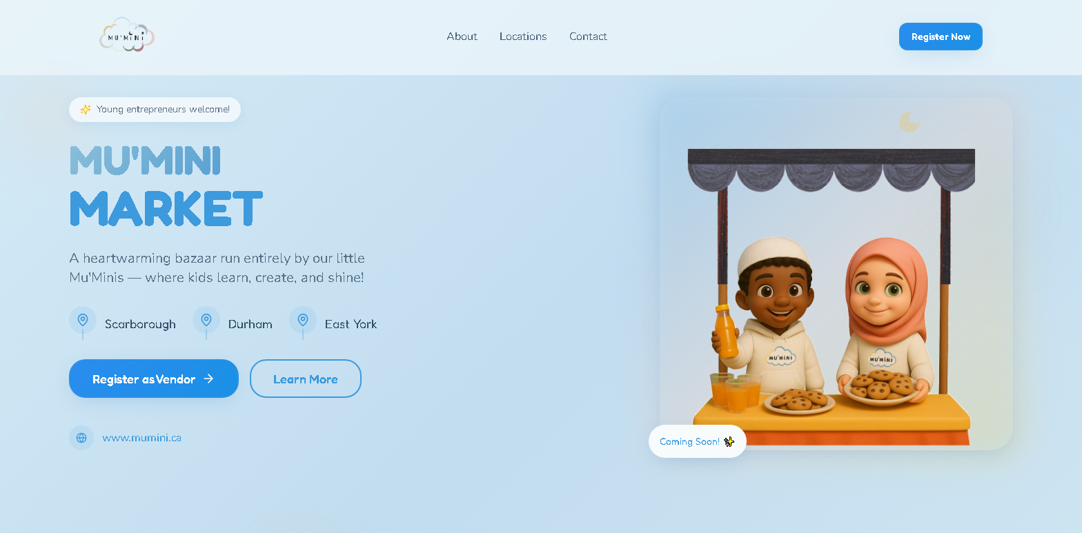 Mu’mini Market – Vendor Registration Application