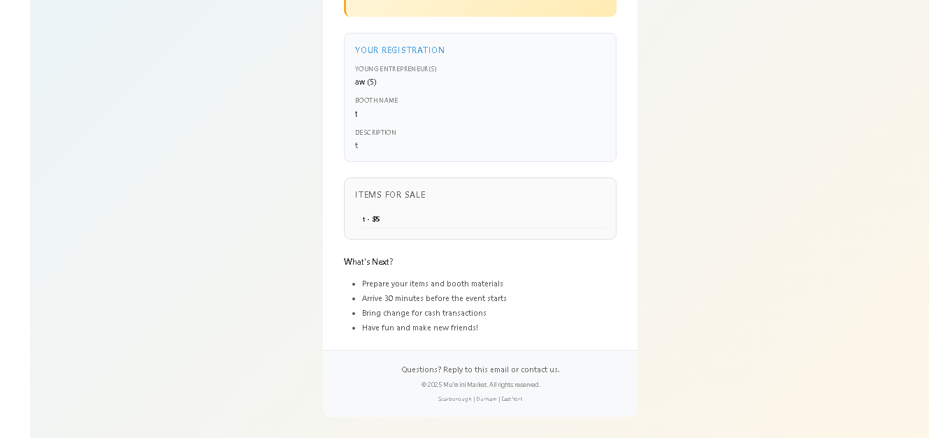 Mu’mini Market – Vendor Registration Application - Project Screenshot 8 for Mu’mini