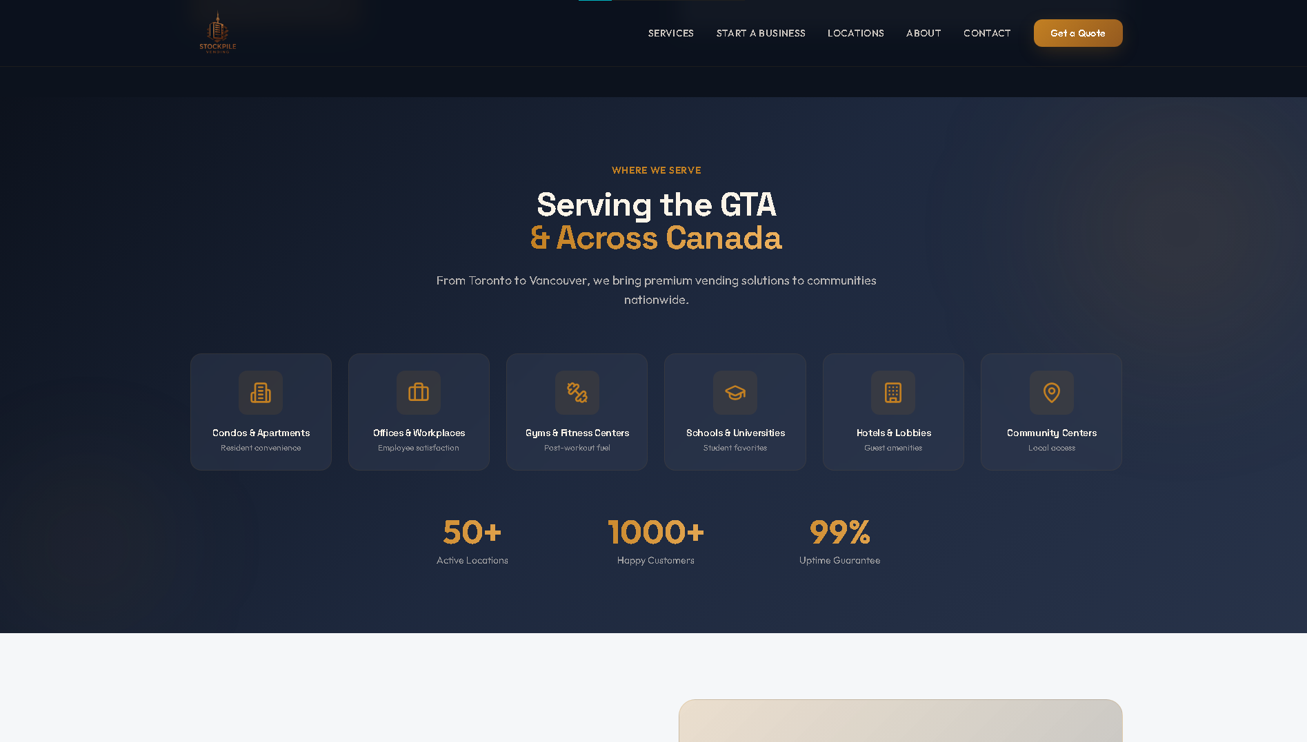 Stockpile Vending Website - Project Screenshot 4 for Stockpile Vending