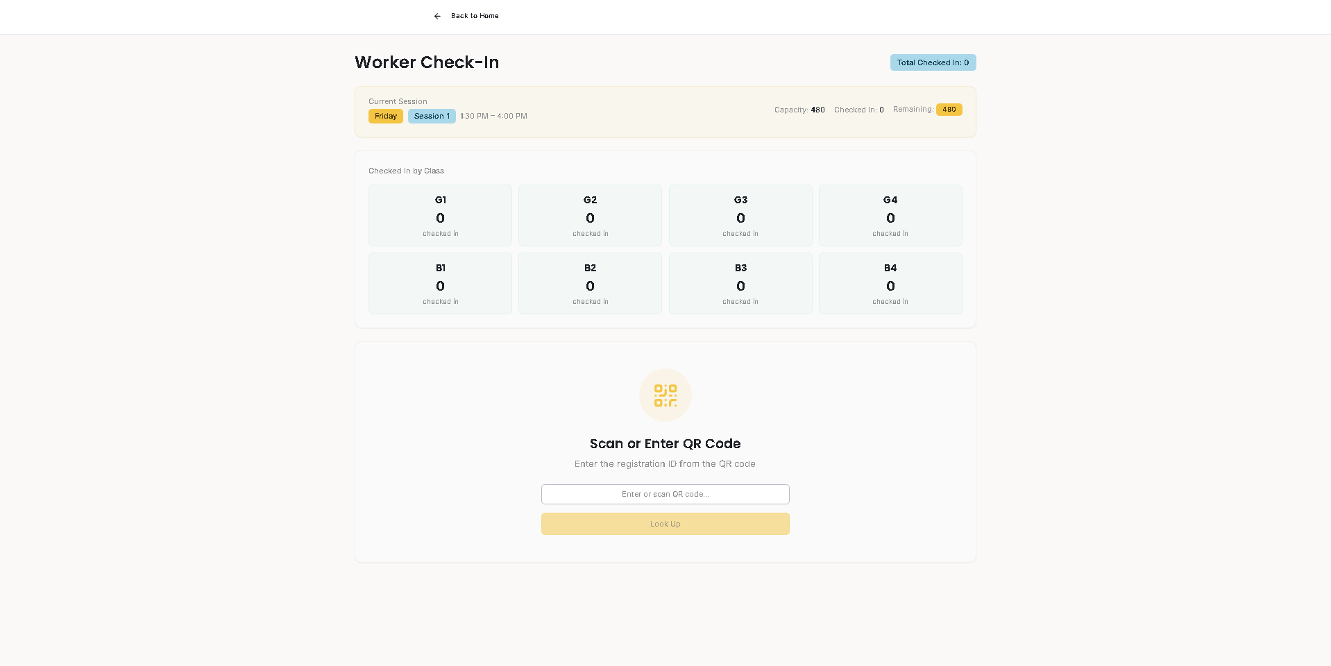 RIS Children’s Program Registration + QR Check-In System - Project Screenshot 9 for Mu’Mini