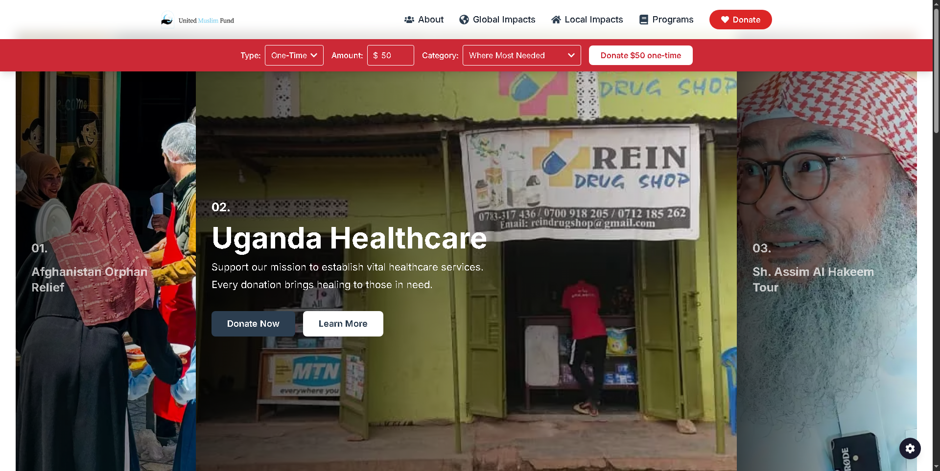 United Muslim Fund Website