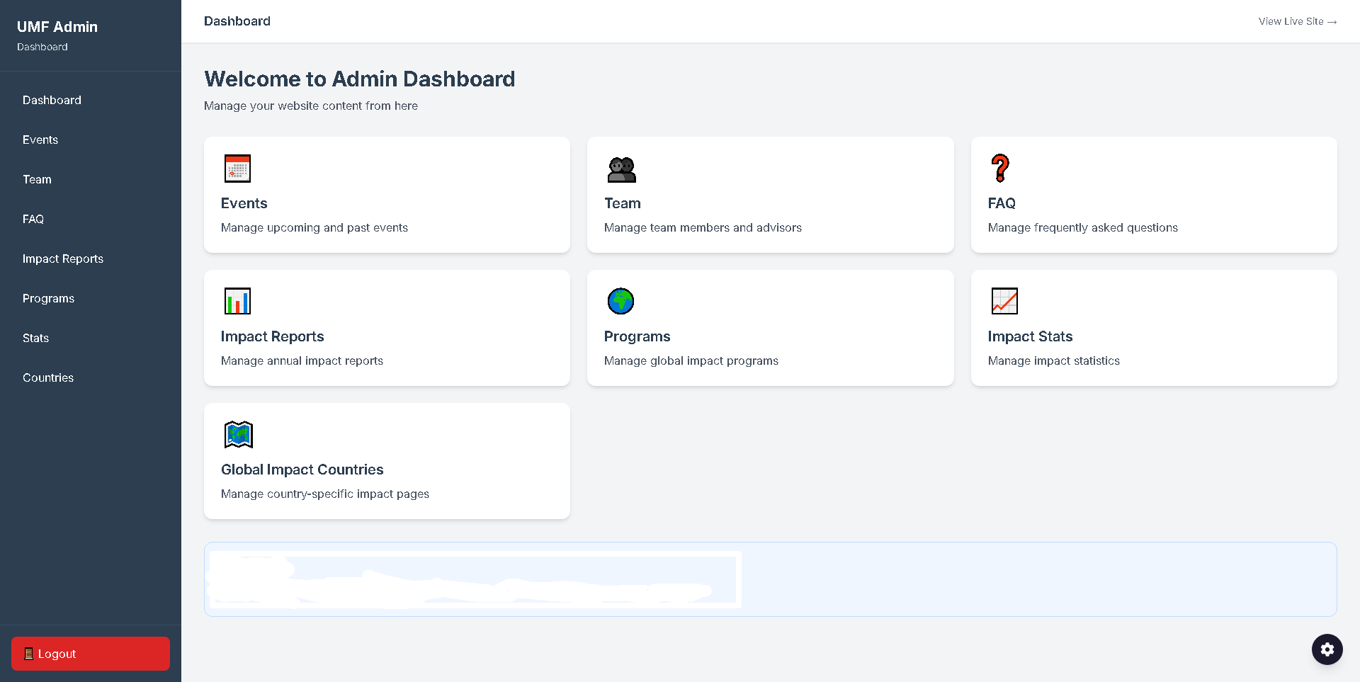 United Muslim Fund Website - Project Screenshot 2 for United Muslim Fund