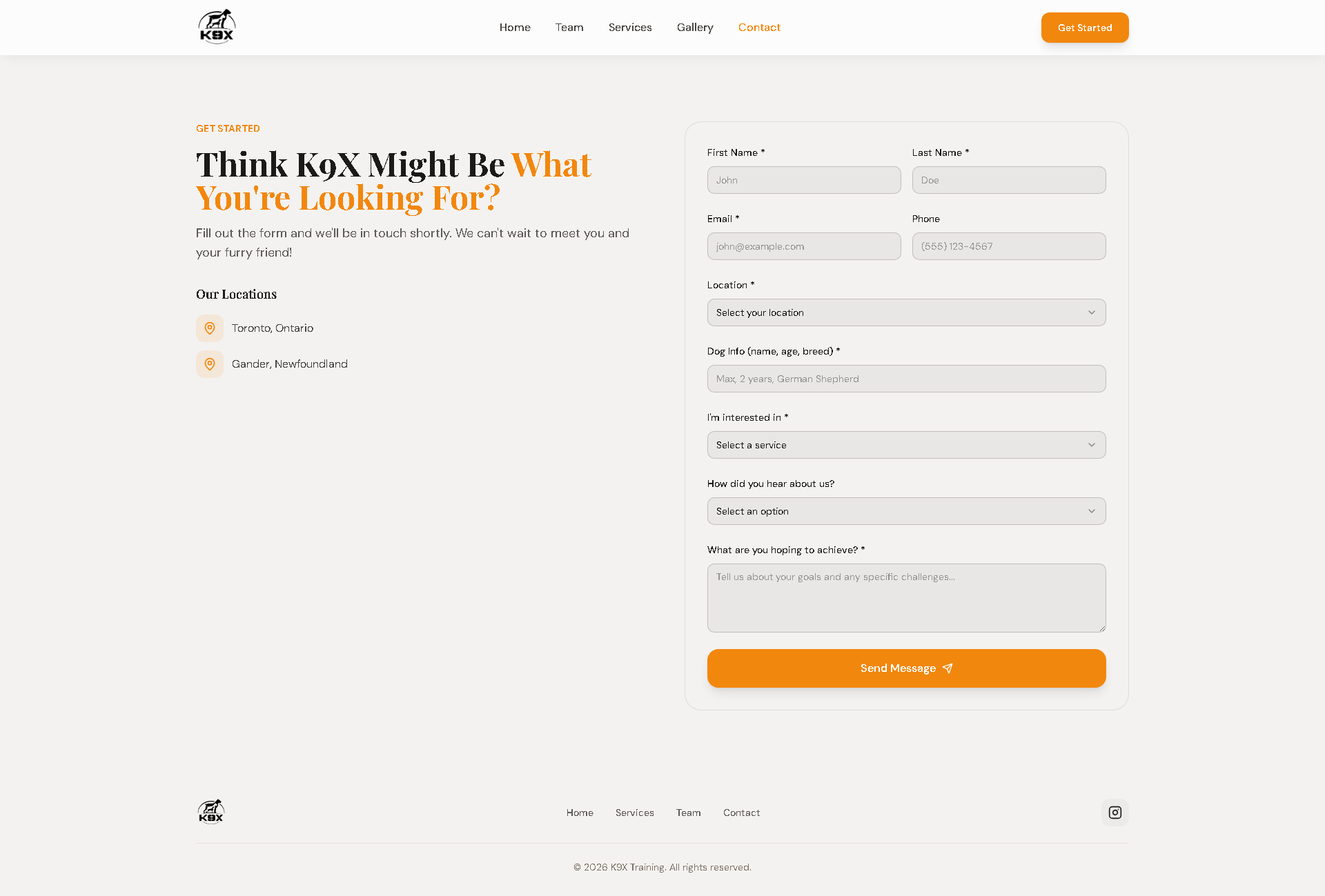 K9X Dog Training Website Redesign - Project Screenshot 6 for K9X Dog Training