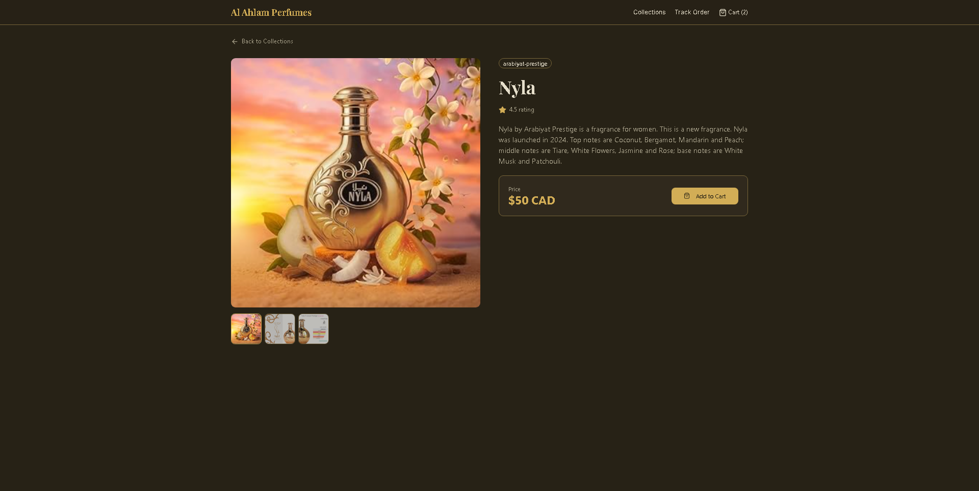 Al Ahlam Perfumes - Project Screenshot 5 for Al Ahlam Perfumes