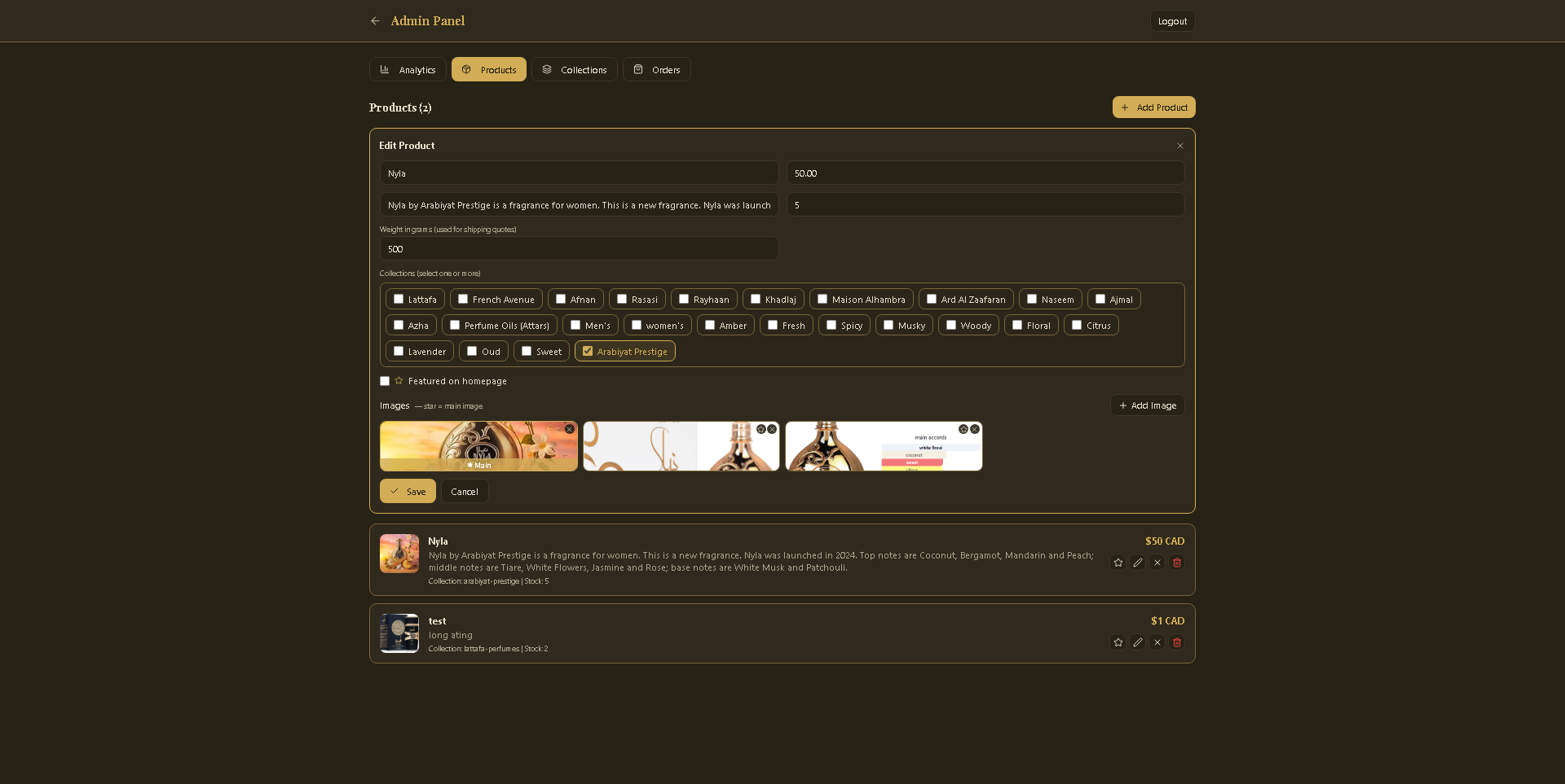 Al Ahlam Perfumes - Project Screenshot 8 for Al Ahlam Perfumes