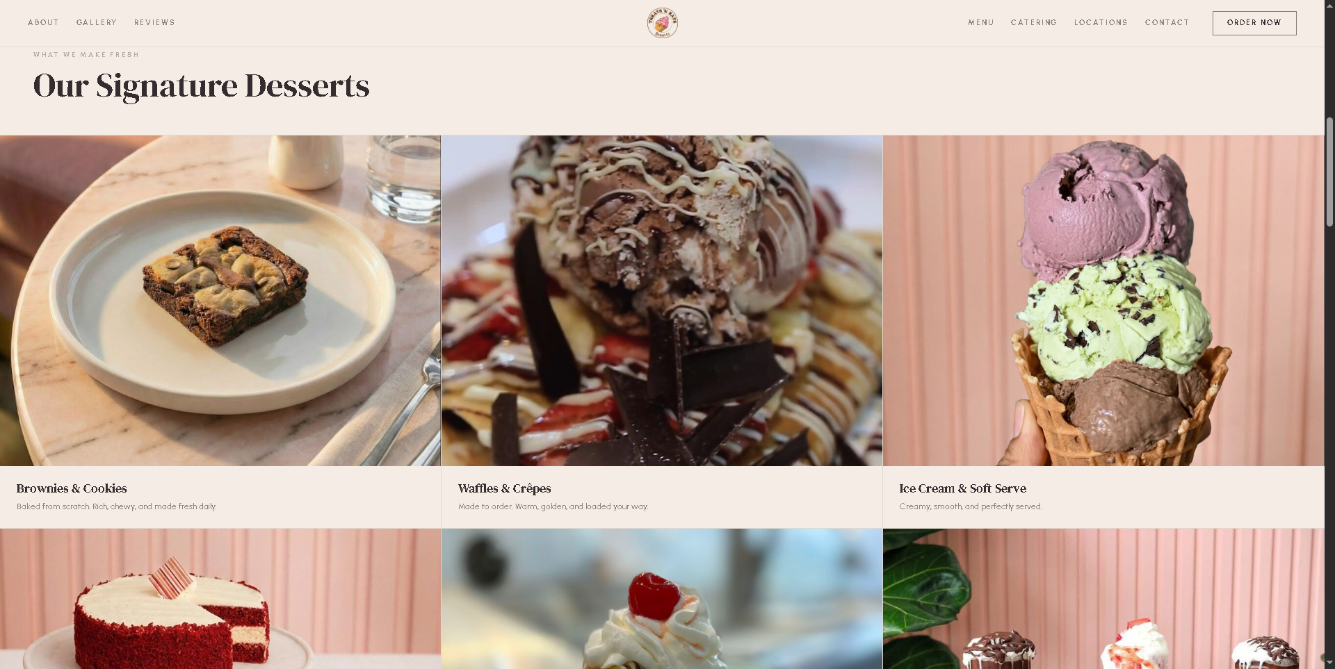 Treats N Eats Desserts - Project Screenshot 2 for Treats N Eats Desserts