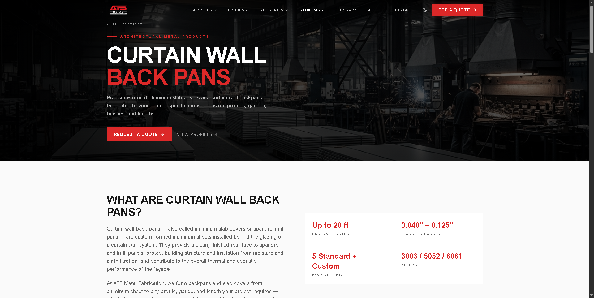ATS Metal Fabrication Website - Project Screenshot 10 for ATS Metal Fabrication Inc.