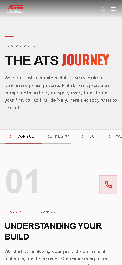 ATS Metal Fabrication Website - Project Screenshot 12 for ATS Metal Fabrication Inc.