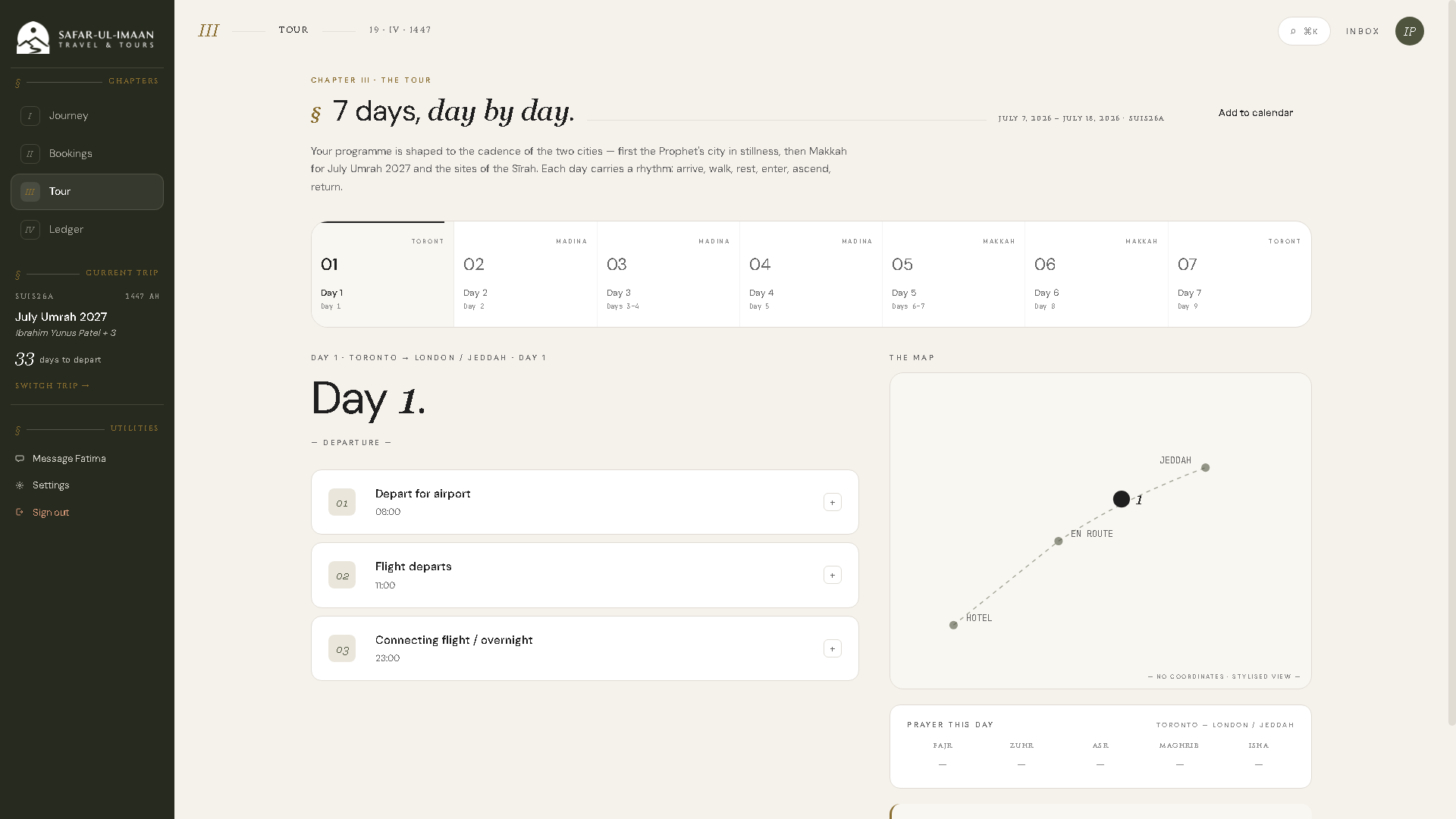 Building a Single Source of Truth for Umrah Travel Operations - Project Screenshot 12 for Safar-ul-Imaan