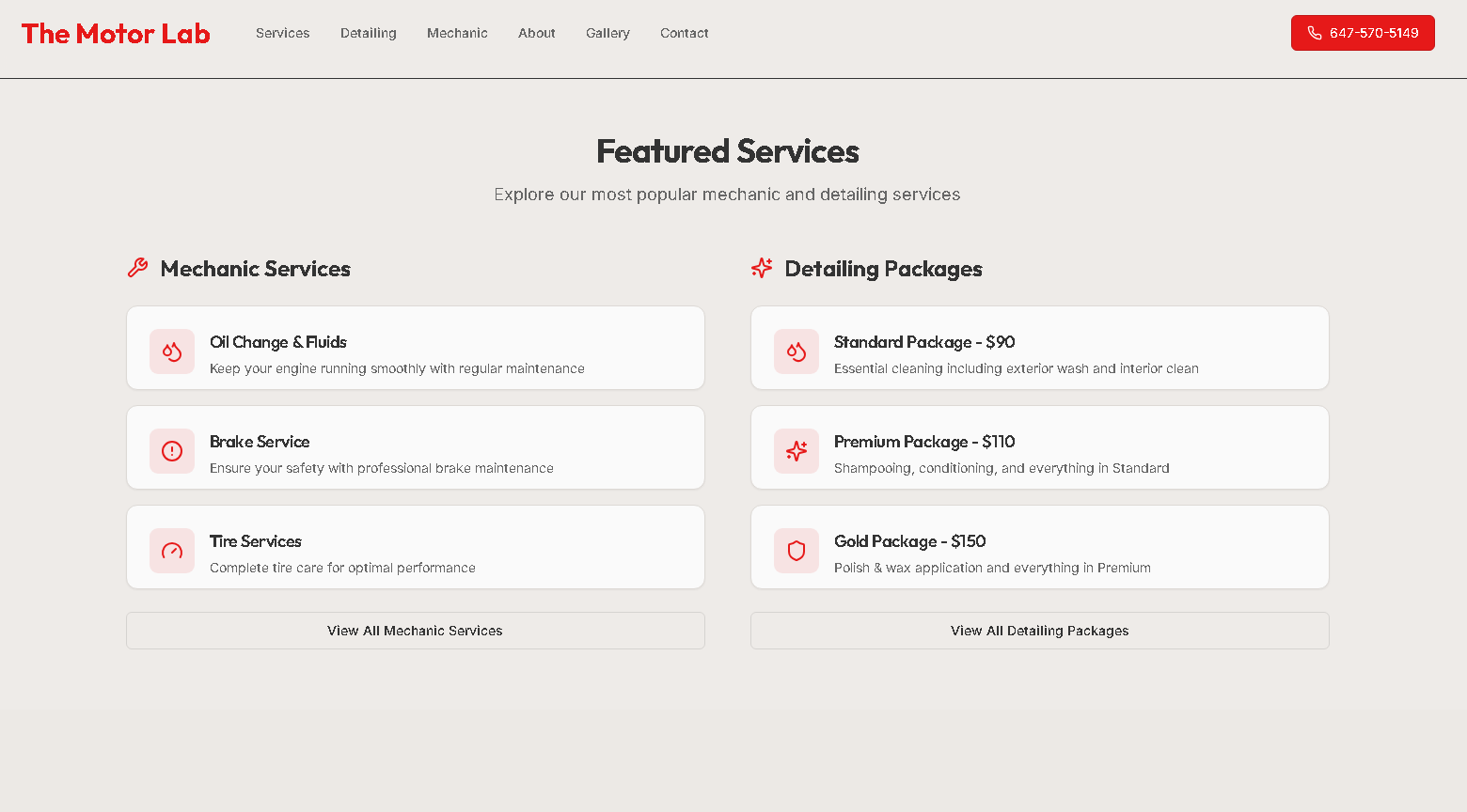 The Motor Lab - Project Screenshot 2 for The Motor Lab