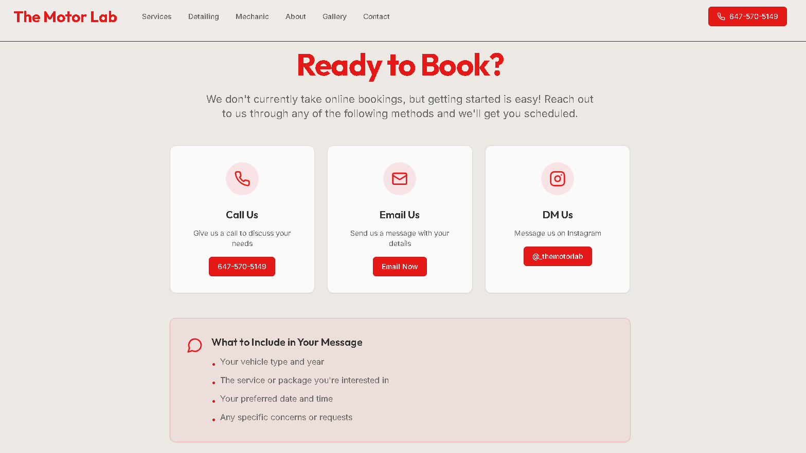 The Motor Lab - Project Screenshot 6 for The Motor Lab